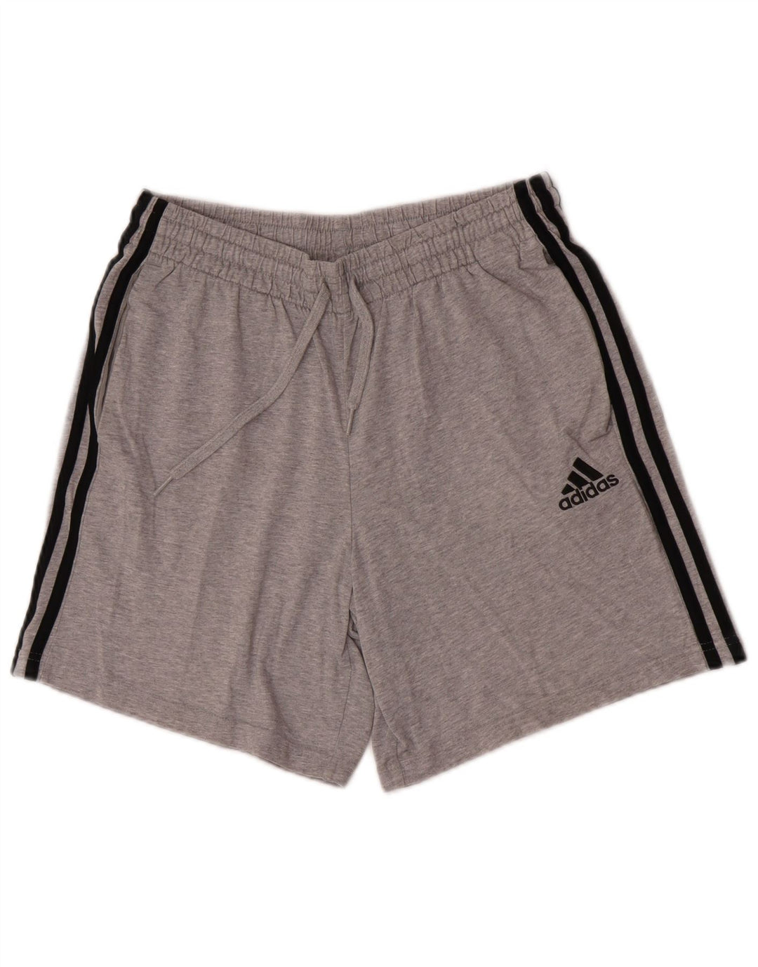 Мужские спортивные шорты Adidas среднего серого цвета, хлопок