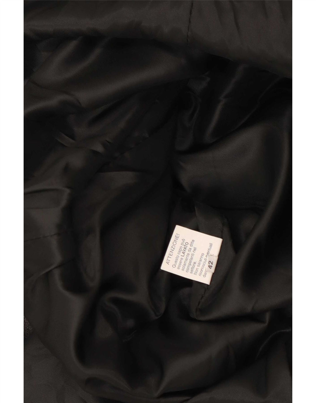 Винтажное женское кожаное пальто IT 42 Medium Black