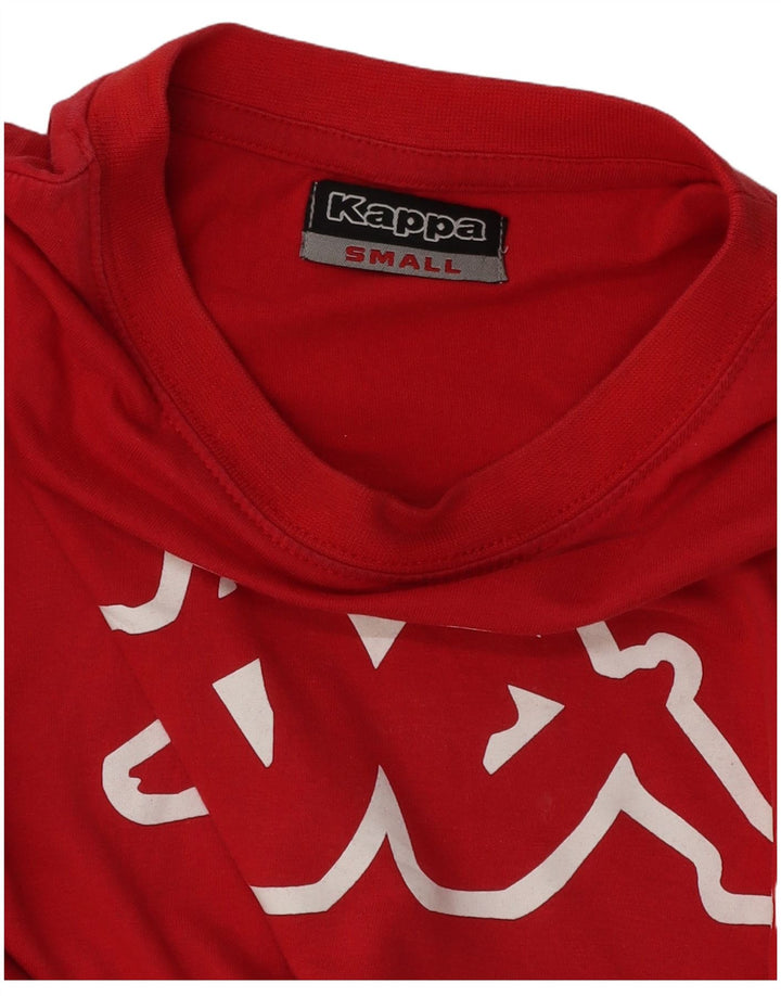 Мужская футболка с рисунком Kappa, маленькая красная
