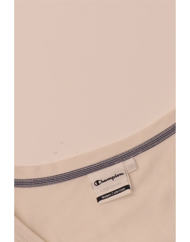 CHAMPION Womens Vest Top UK 20 2XL White Vintage Champion and Second-Hand Champion from Messina Hembry 