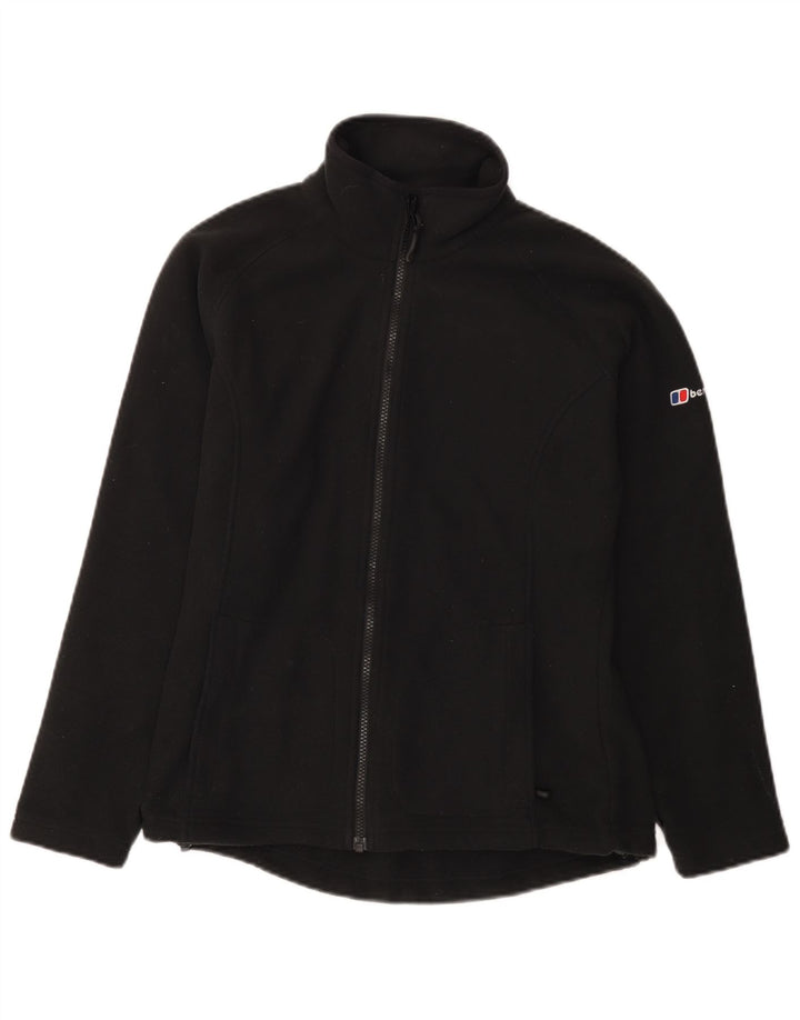 Женская флисовая куртка Berghaus UK 10, маленькая, черная, полиэстер