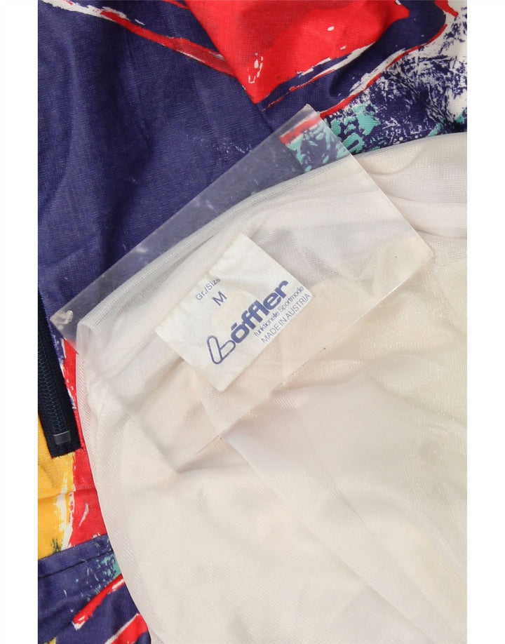 Мужская дождевик с капюшоном Loffler UK 38 средний разноцветный с геометрическим узором