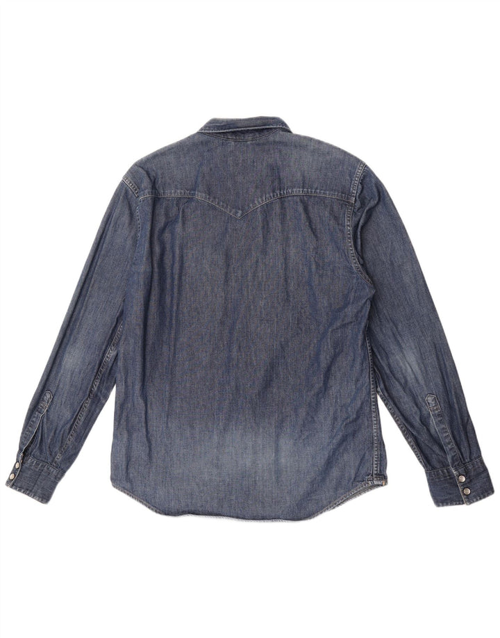 Мужская джинсовая рубашка Levi's, большая синяя