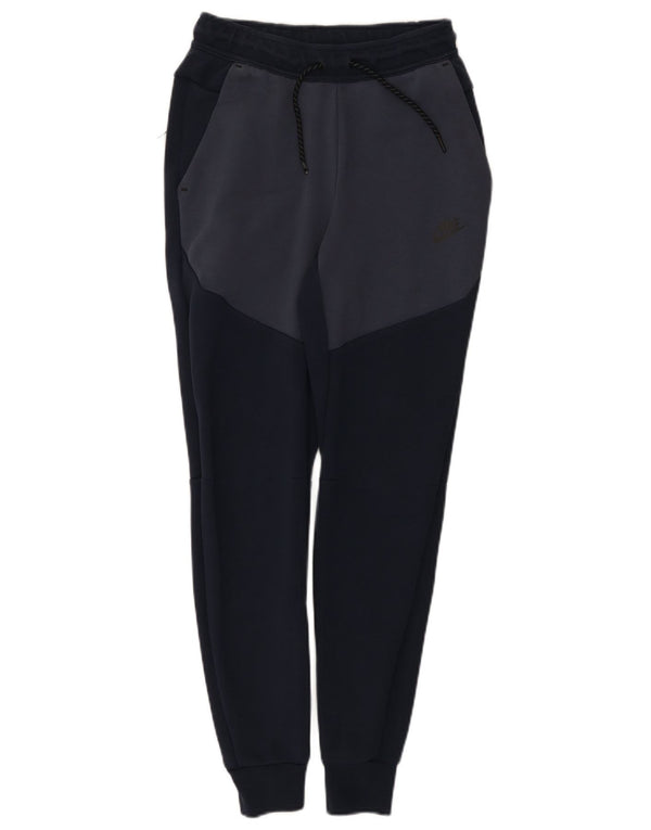 Мужские спортивные брюки Nike Joggers XS, темно-синие, хлопковые с цветными блоками