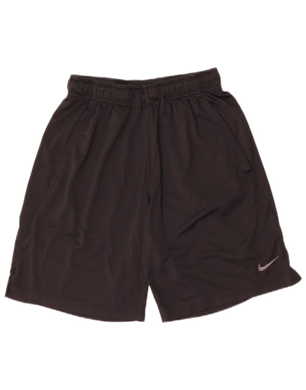 Мужские спортивные шорты Nike Dri Fit, маленькие черные, из полиэстера