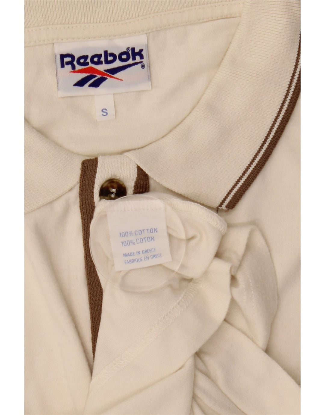 Мужская рубашка свободного кроя Reebok с коротким рукавом, маленький белый хлопок