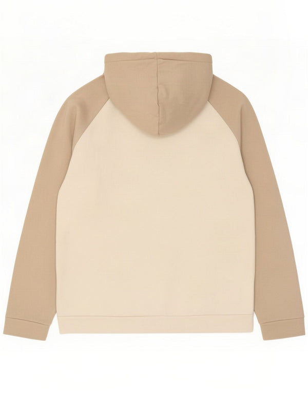 Мужской джемпер с капюшоном с рисунком Jack & Jones XL, хлопок с цветными блоками белого цвета