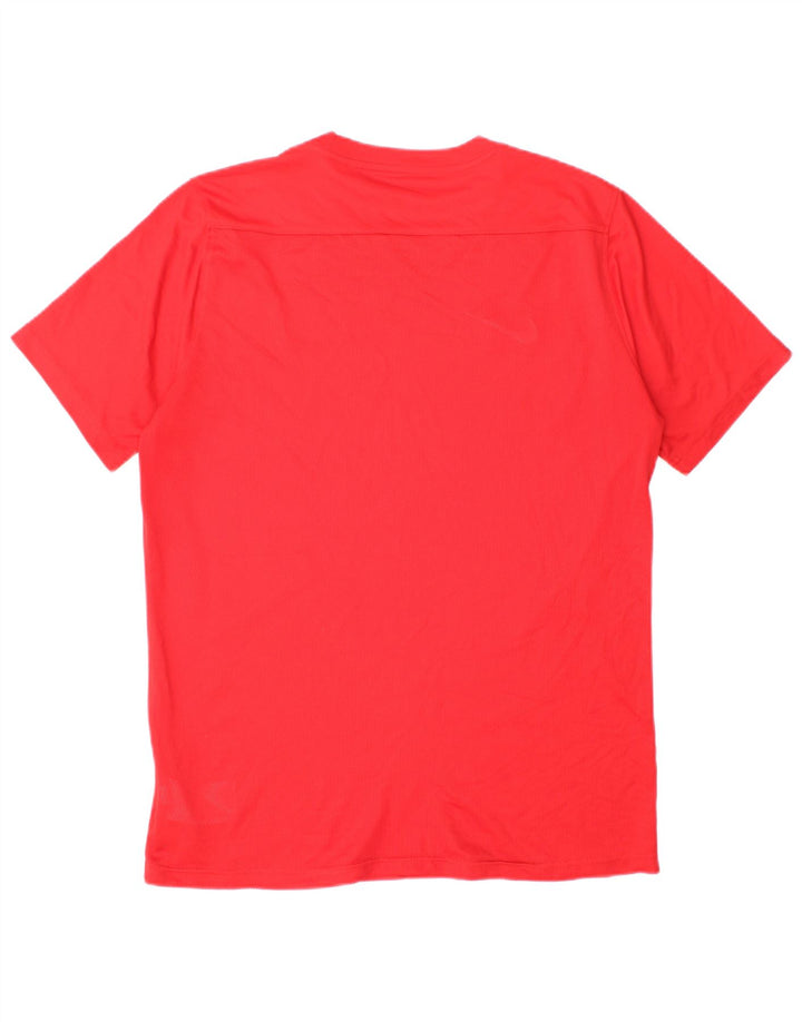 Мужская футболка Nike Dri Fit, большой красный полиэстер