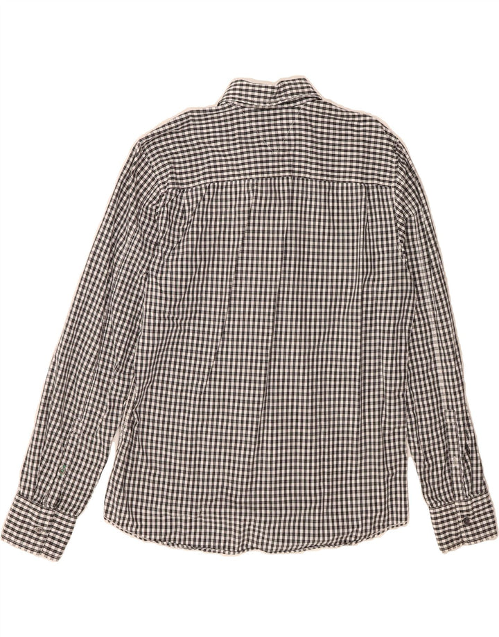 TOMMY HILFIGER Mens Shirt XL Black Check Cotton Vintage Tommy Hilfiger and Second-Hand Tommy Hilfiger from Messina Hembry 
