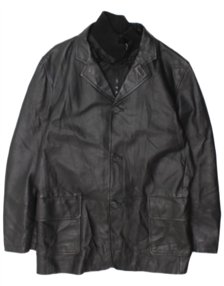 Мужская кожаная куртка Conbipel IT 48 Medium Black Leather