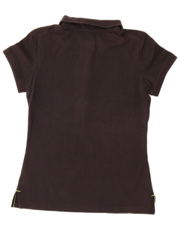 Женская рубашка поло Nike Dri Fit UK 10/12, средний черный хлопок