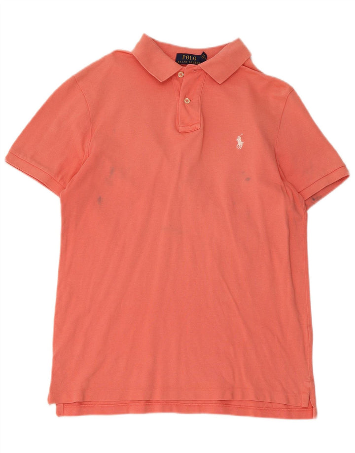 Мужская приталенная рубашка Polo Ralph Lauren среднего розового цвета