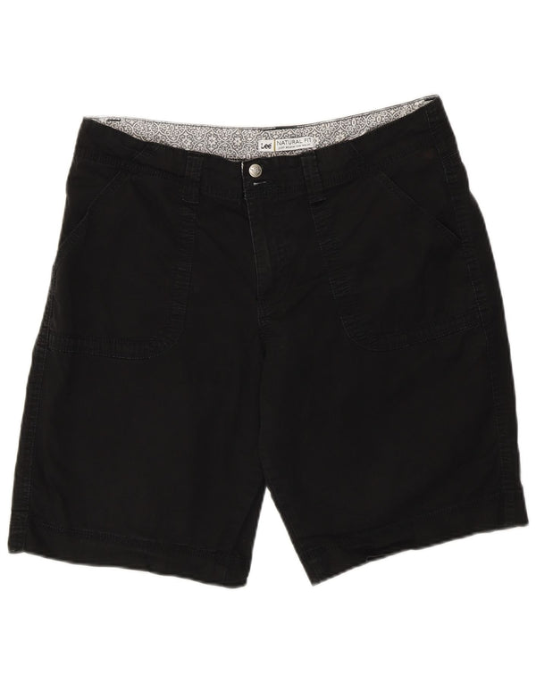 Женские шорты чинос Lee натурального кроя, размер США 12, большой размер W34, черный хлопок