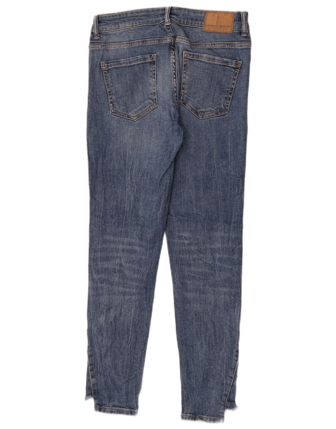 Женские узкие джинсы Zara EU 38, маленькие W28 L28, синие