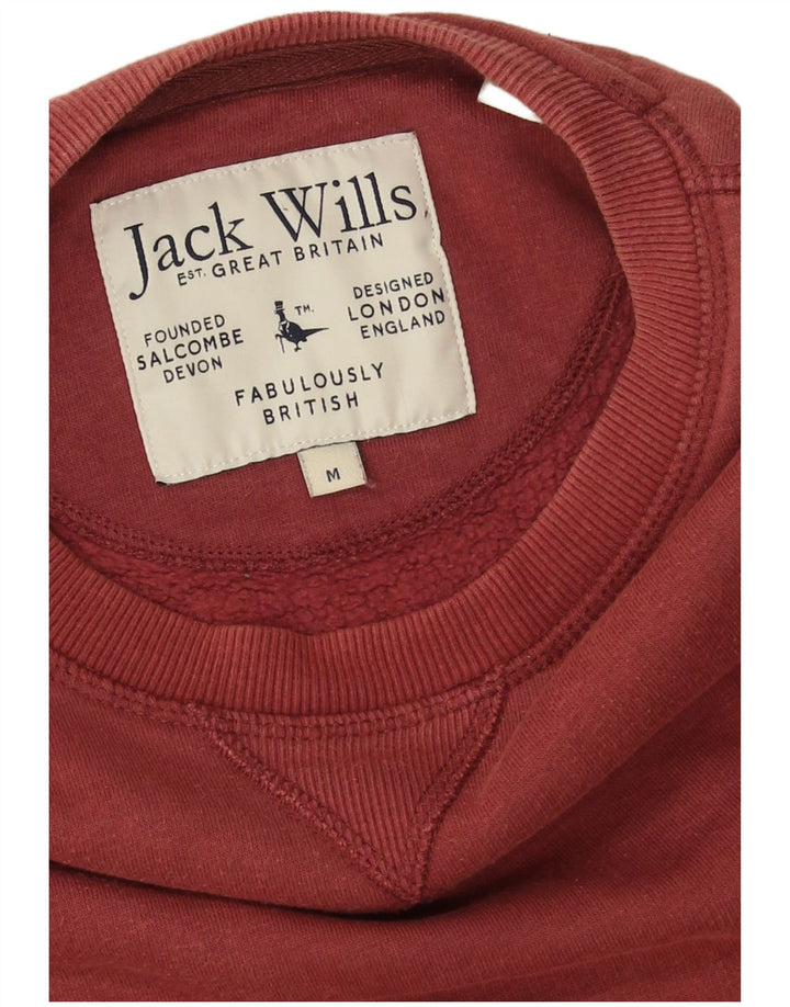 Мужской свитшот Jack Wills, джемпер среднего цвета, бордовый хлопок, хлопок