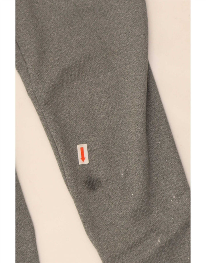 Мужской пуловер с воротником на молнии Nike Dri Fit, маленький серый полиэстер