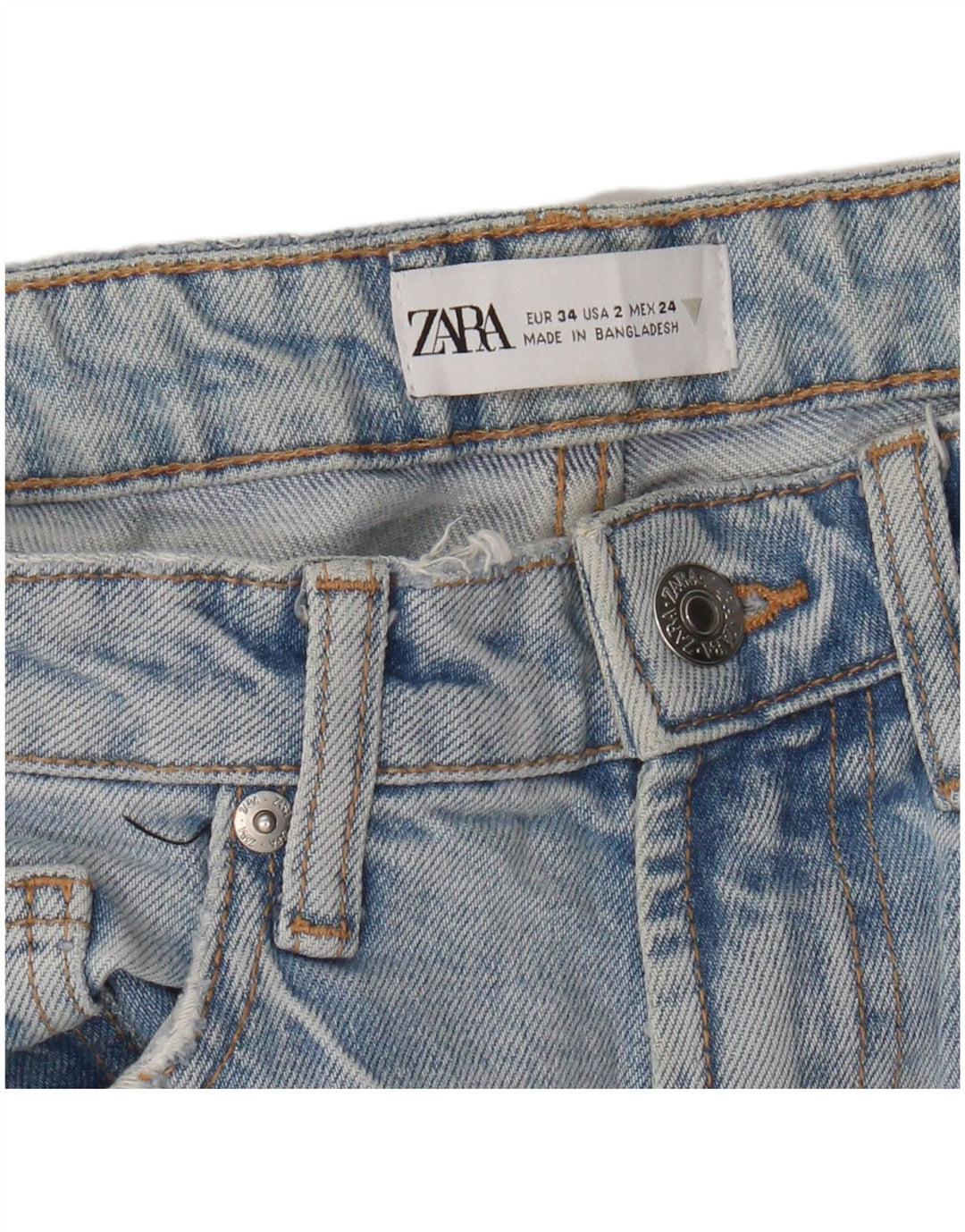 Женские джинсы Bootcut с высокой посадкой Zara EU 34 2XS W24 L26 синие
