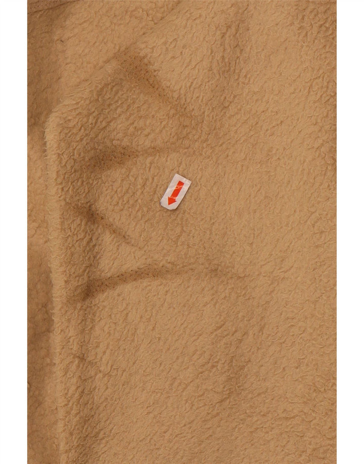 Мужская флисовая куртка Fila UK 36, маленькая, бежевый, полиэстер с цветными блоками