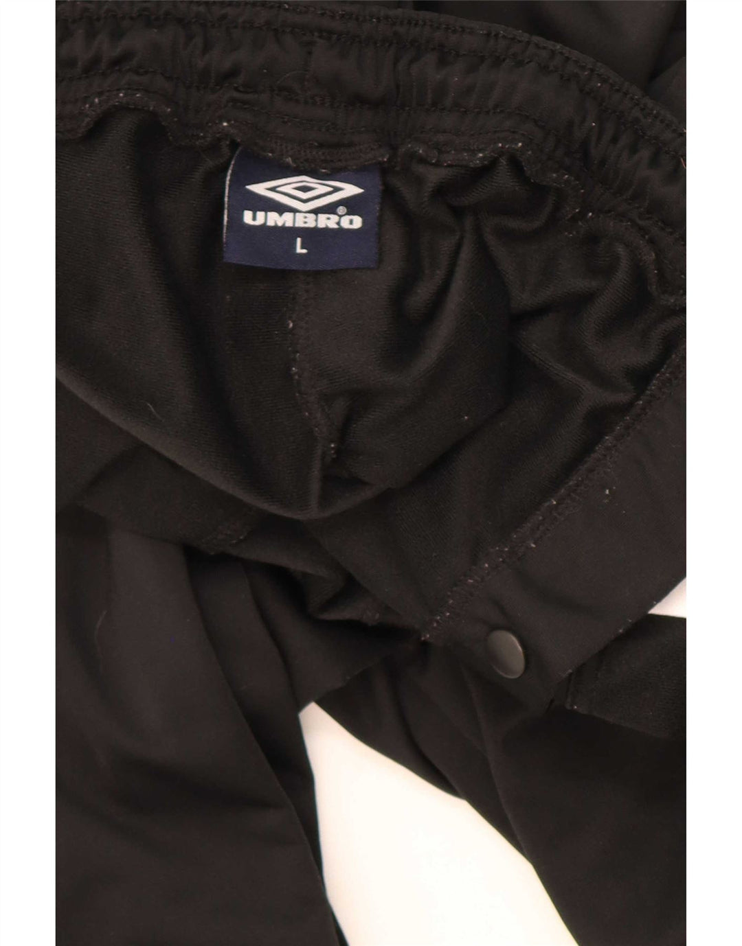 Umbro Мужские спортивные брюки с графическим рисунком, большие черные полиэстер с цветными блоками
