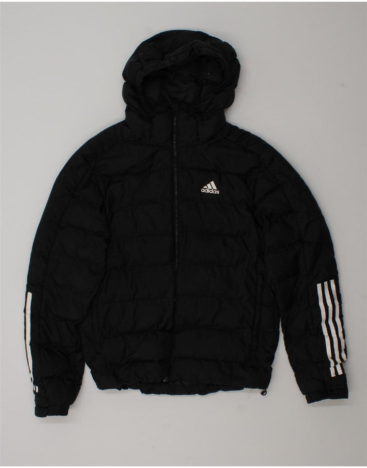 Мужская утепленная куртка Adidas UK 36, маленькая, черный, полиэстер