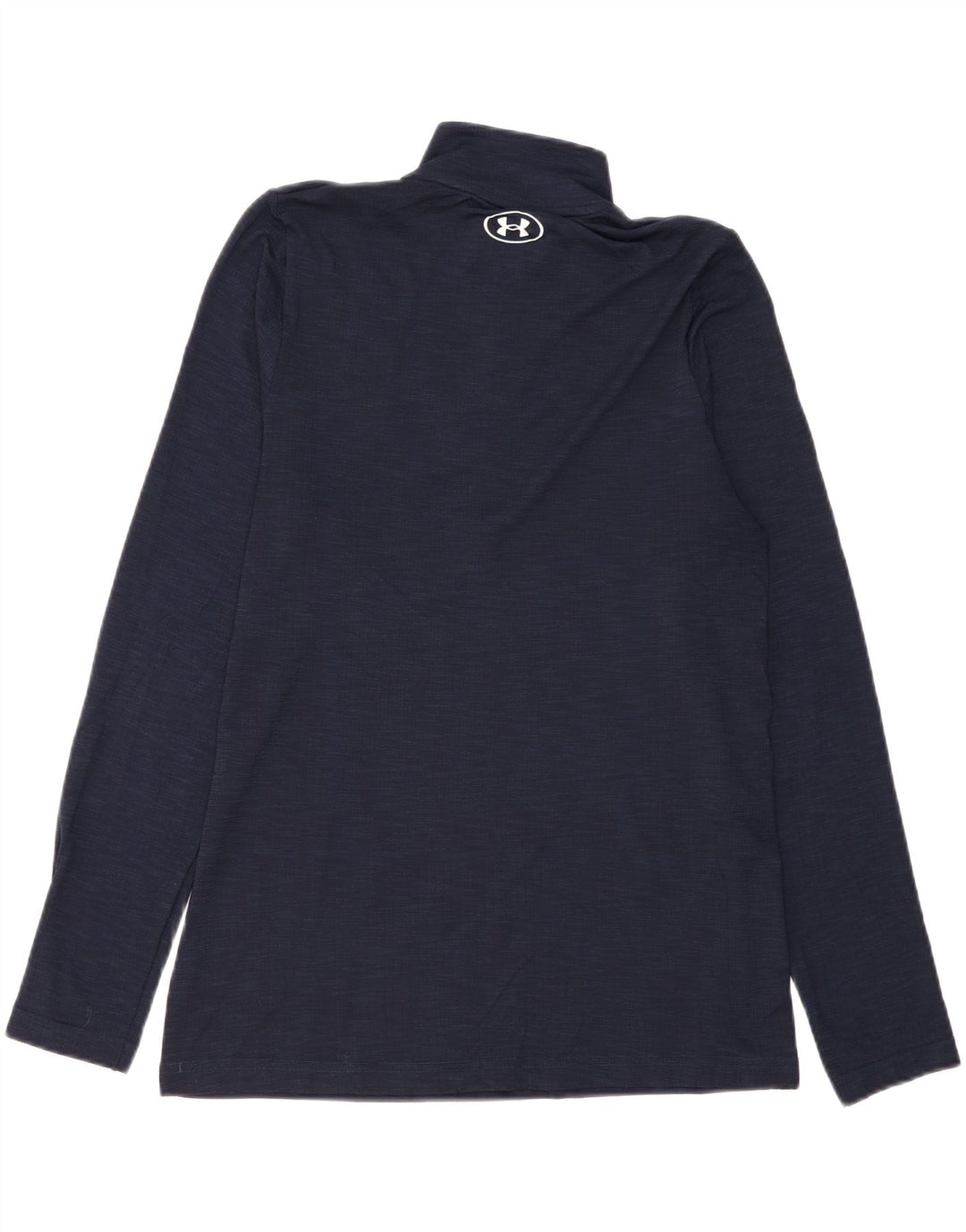 Мужской топ с воротником на молнии и длинными рукавами UNDER ARMOR, средний, темно-синий, полиэстер