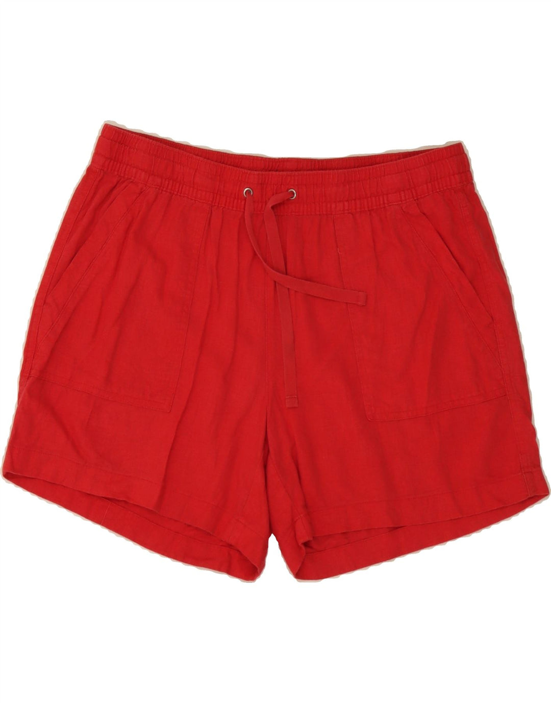 NAUTICA Womens Casual Shorts Medium W34 Red Linen Vintage Nautica and Second-Hand Nautica from Messina Hembry 