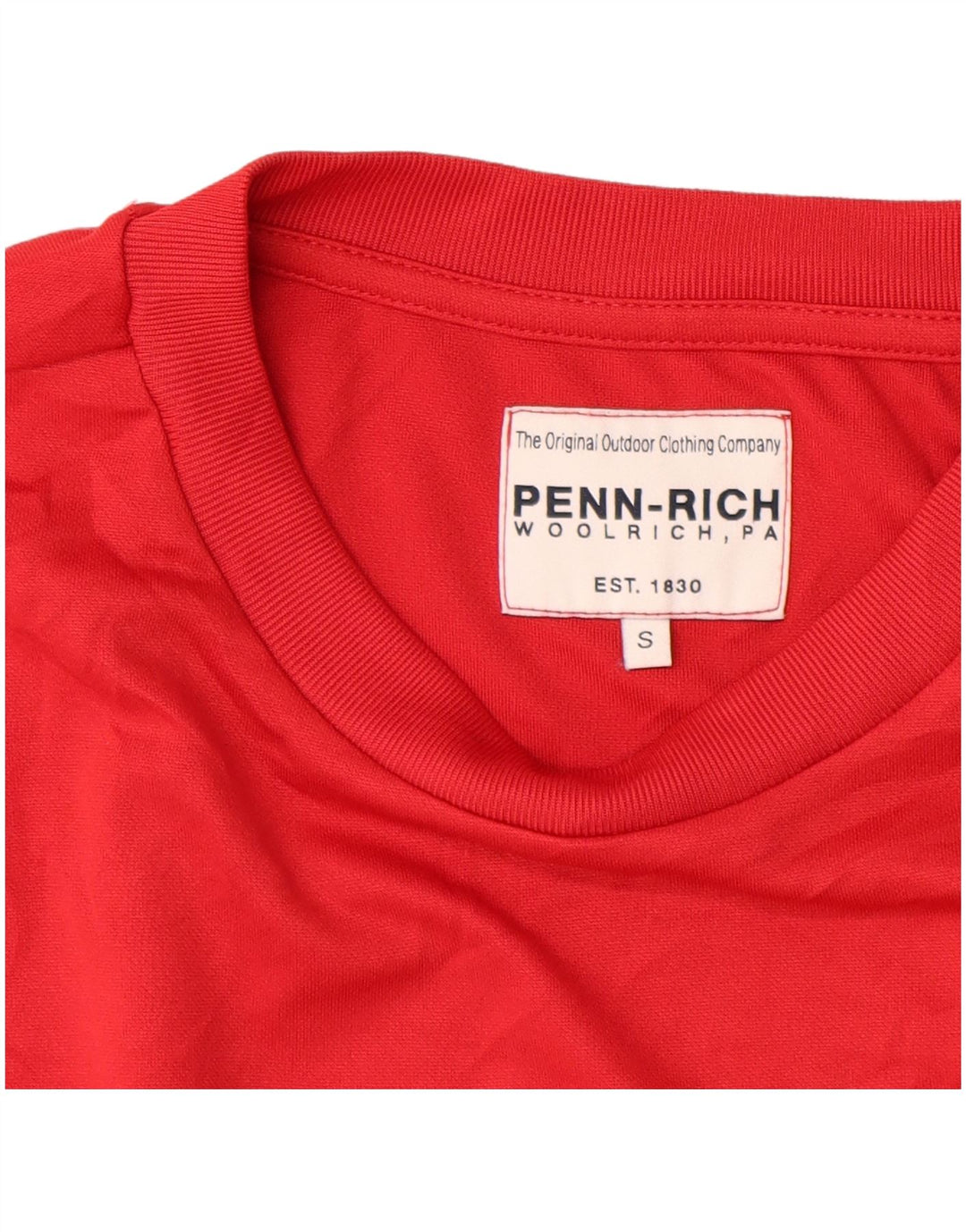 PENN-RICH Женская футболка Top UK 10 Small Red Polyester