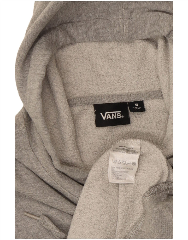 Мужской джемпер с капюшоном VANS, серый, хлопковый, с рисунком