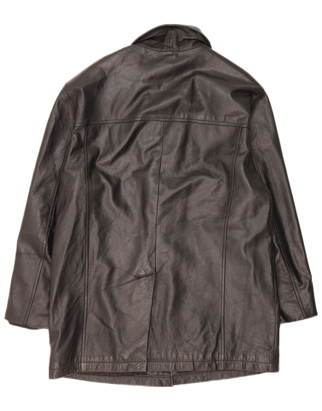 Orfatti Мужское кожаное пальто IT 52 XL Черное кожаное