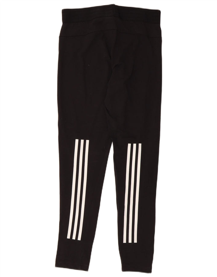 Женские леггинсы Adidas UK 12/14, средний черный хлопок, черный