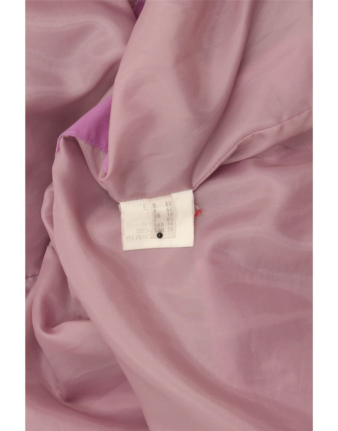 VINTAGE Womens Overcoat UK 18 XL Pink Cotton Vintage Vintage and Second-Hand Vintage from Messina Hembry 