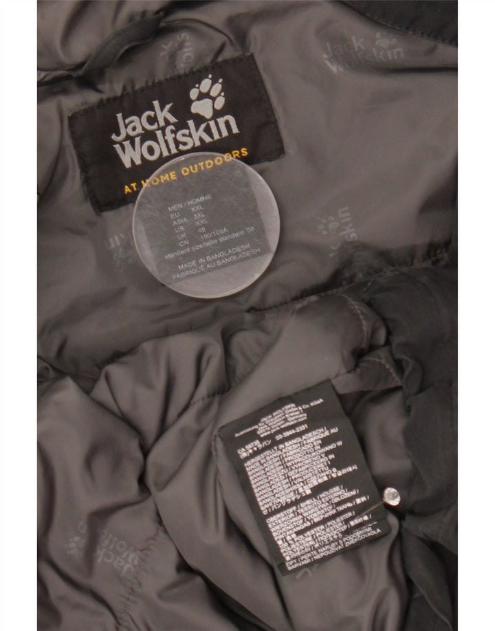 Мужская ветровка с капюшоном Jack Wolfskin UK 48 2XL, черный полиэстер