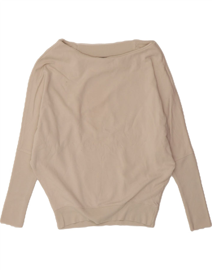 ALL SAINTS Womens Sweatshirt Jumper UK 10 Small Off White Cotton Vintage All Saints and Second-Hand All Saints from Messina Hembry 