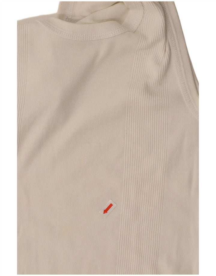 LEVI'S Womens Vest Top UK 14 Medium White