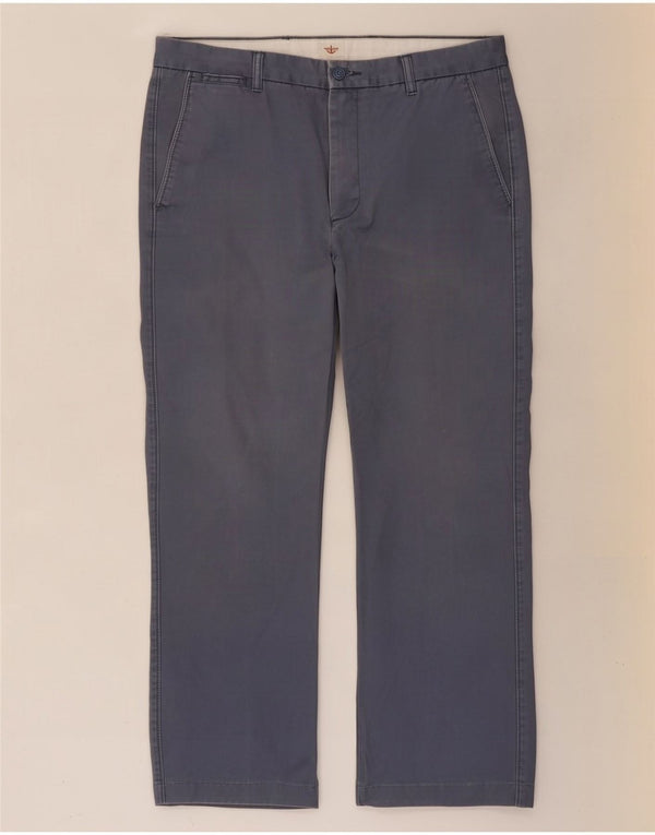 Мужские прямые брюки-чиносы Dockers W36 L27, синие, хлопок