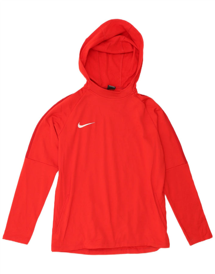 Мужская футболка с капюшоном Nike с длинным рукавом, большой красный полиэстер
