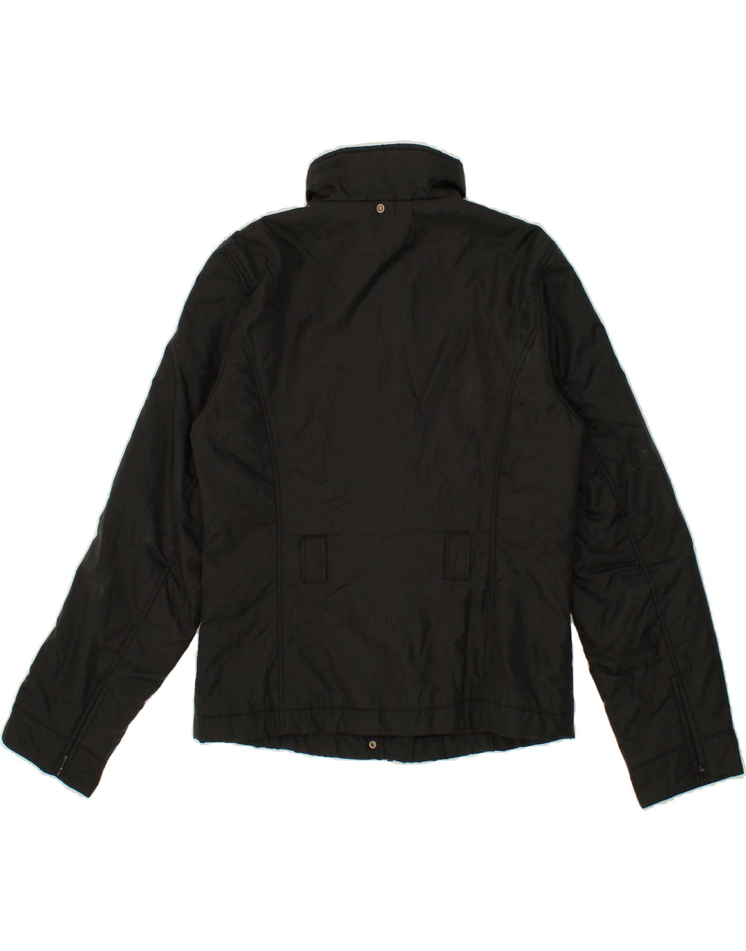 BEST COMPANY Womens Windbreaker Jacket UK 14 Large Black Nylon Vintage Best Company and Second-Hand Best Company from Messina Hembry 