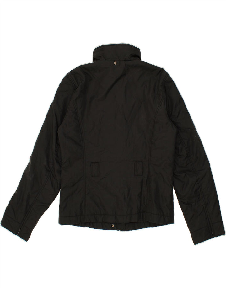 BEST COMPANY Womens Windbreaker Jacket UK 14 Large Black Nylon Vintage Best Company and Second-Hand Best Company from Messina Hembry 