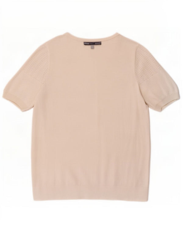 Женская футболка Crew Clothing Top UK 12, средний белый цвет, вискоза
