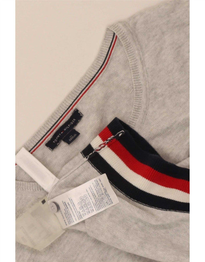 Женский кардиган Tommy Hilfiger UK 14 Средний Серый В Полоску