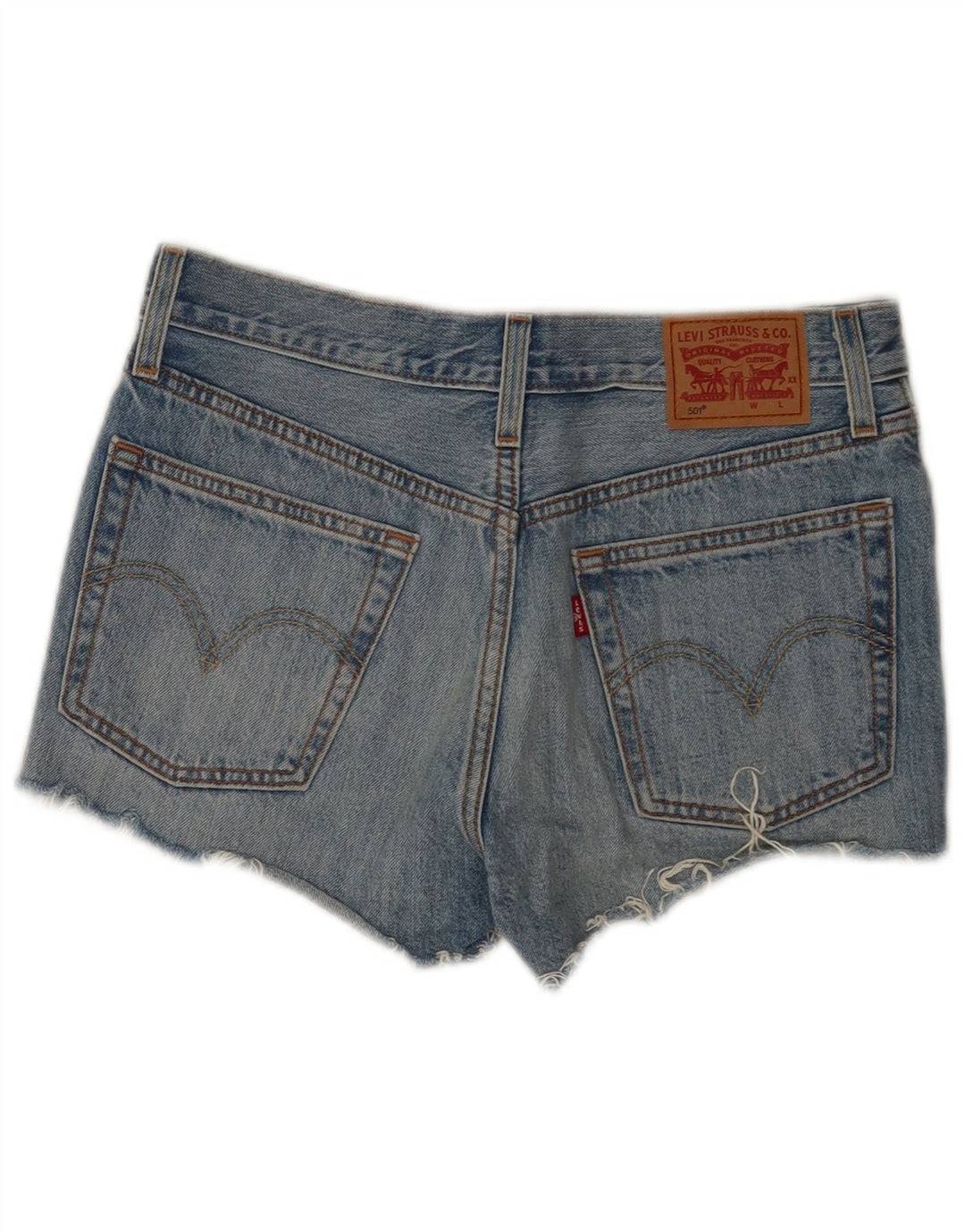 Женские джинсовые шорты Levi's 501 W26, маленькие синие, хлопок