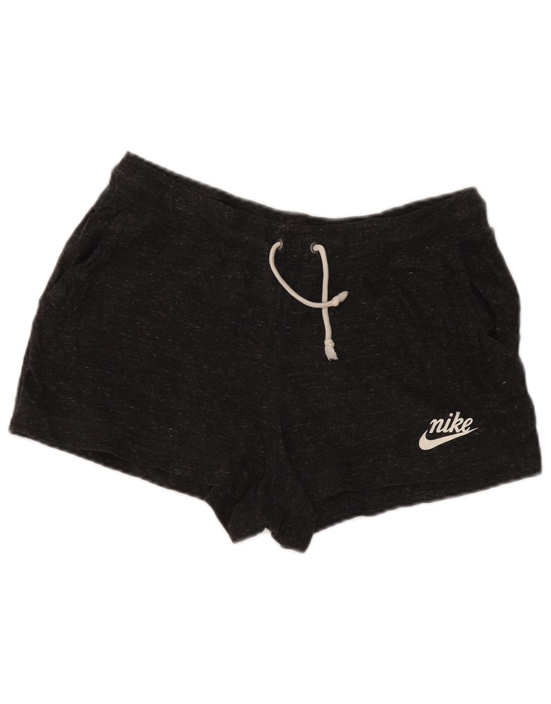 Женские спортивные шорты NIKE UK 16, большие серые, хлопковые