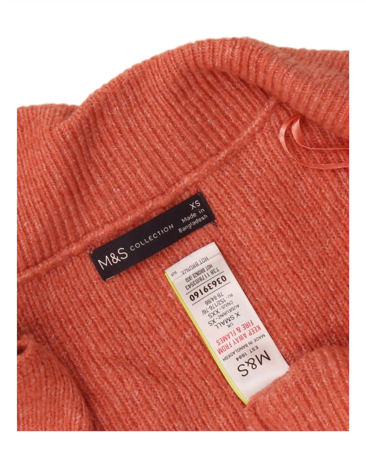 Женский свитер-кардиган оверсайз Marks & Spencer UK 6 XS оранжевый