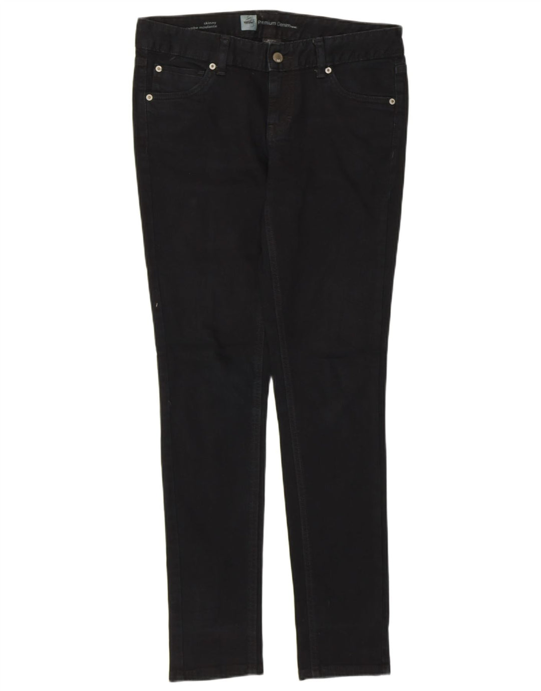 Женские джинсы скинни стрейч Mossimo США 4, маленькие W30 L30, черный хлопок