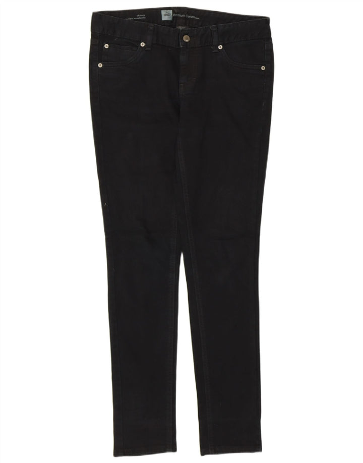 Женские джинсы скинни стрейч Mossimo США 4, маленькие W30 L30, черный хлопок