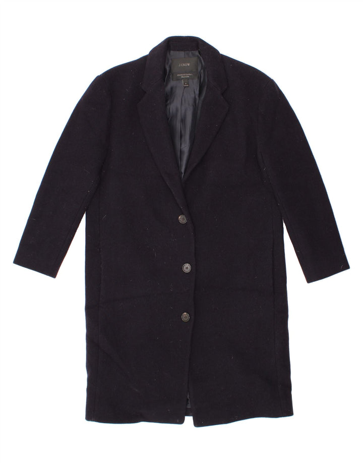 J. CREW Womens Overcoat US 4 Small Navy Blue Wool Vintage J. Crew and Second-Hand J. Crew from Messina Hembry 