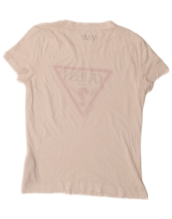 Guess Женская футболка с рисунком Top UK 6 XS Белый хлопок