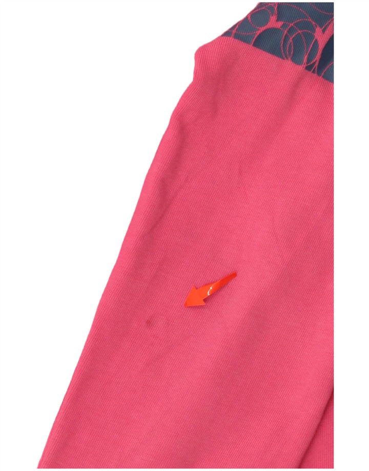 Женский спортивный костюм DIADORA с графическим рисунком, верхняя куртка UK 10, маленький розовый цвет с блоками