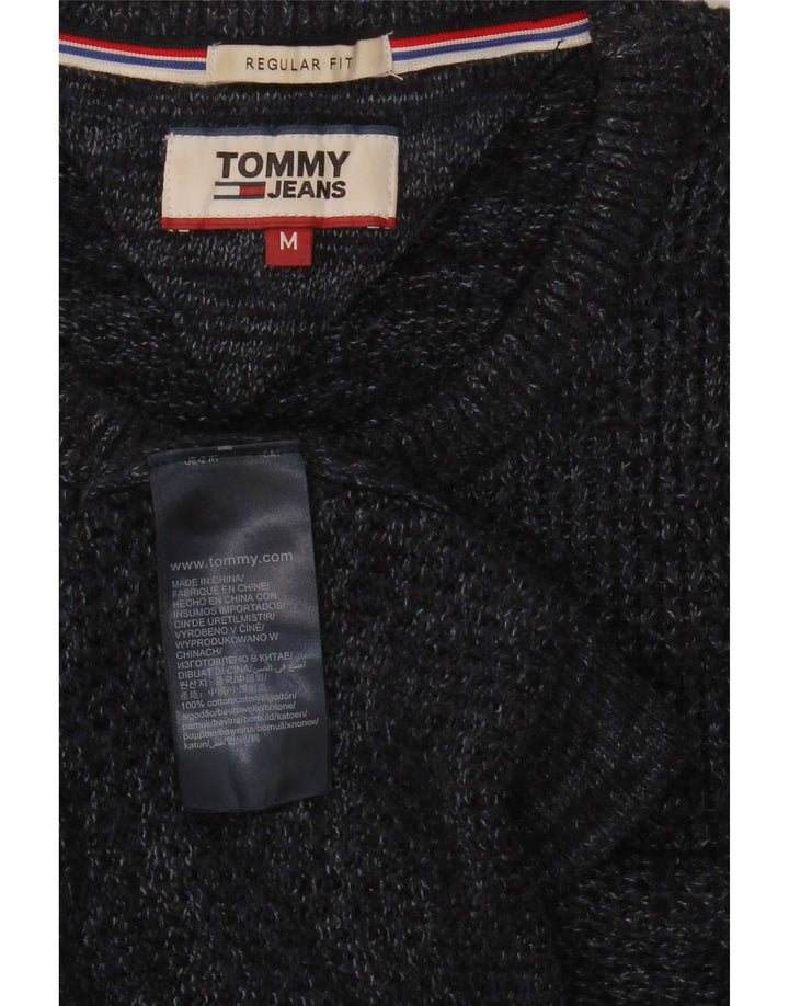 Мужской джемпер с круглым вырезом Tommy Hilfiger, средний темно-синий в крапинку