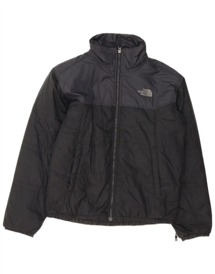 Мужская утепленная куртка THE NORTH FACE UK 36, маленькая, черная, с цветными блоками